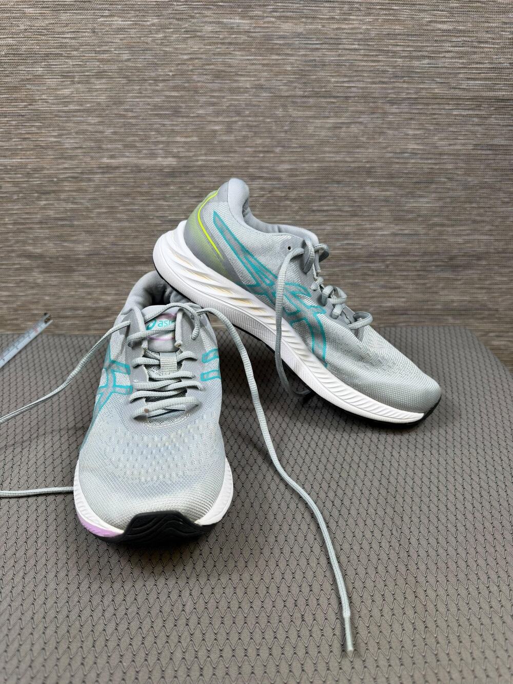 ASICS GEL-Excite 9 Shoes Womens Size 8 Gray Teal Running Sneakers 1012B182